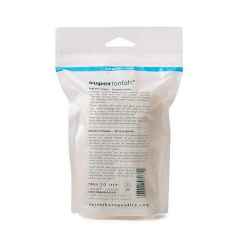 Earth Therapeutics, Super Loofah Body Scrubber, Green 1 Count