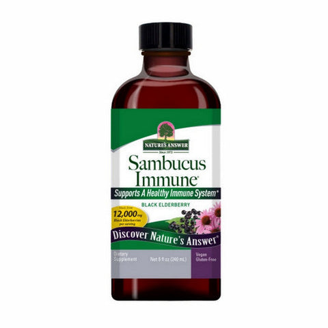 Nature's Answer, Sambucus Immune Black Elderberry, 12000 Mg, 8 Oz Nature's Answer