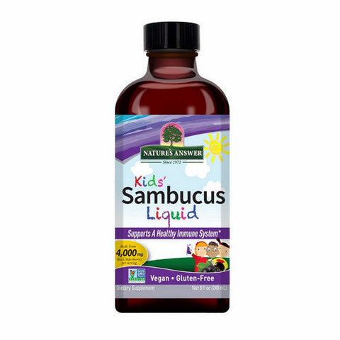 Nature's Answer, Kids' Sambucus Liquid Alcohol Free, 4000 Mg, 8 Oz Nature's Answer