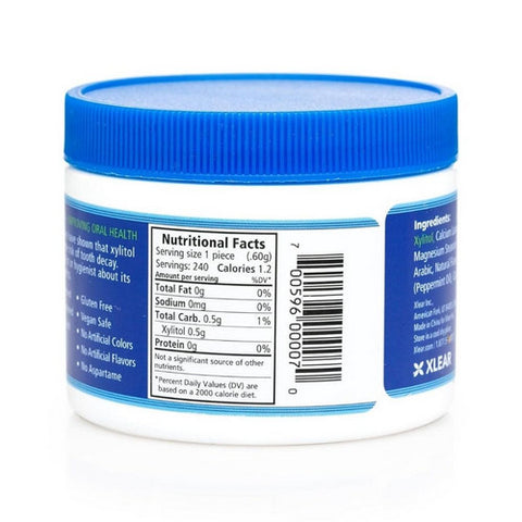 Xlear Inc, Dental Defense Xylitol Mints Sugar Free Peppermint, Peppermint 240 Count