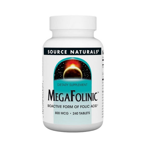 Source Naturals, MegaFolinic, 800 mcg, 240 Tabs