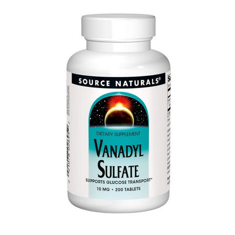 Source Naturals, Vanadyl Sulfate, 10 mg, 200 Tabs
