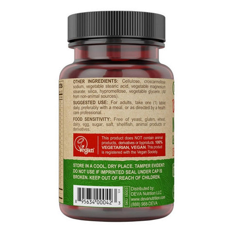 Deva Vegan Vitamins, Vegan Multivitamins, 90 Tabs