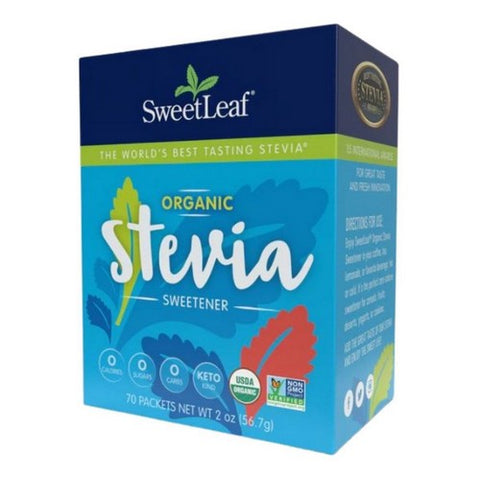Sweetleaf Stevia, Organic Stevia Sweetener, 70 Count