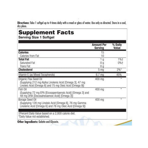 Kal, Ultra Omega 3-6-9, 200 Softgels