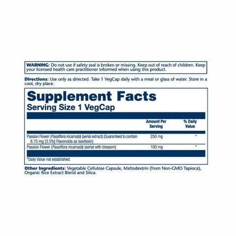 Solaray, Passion Flower Extract, 250 mg, 60 Caps