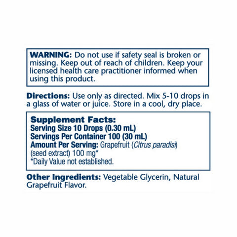 Solaray, Grapefruit Seed Extract, 100 mg, 1 oz