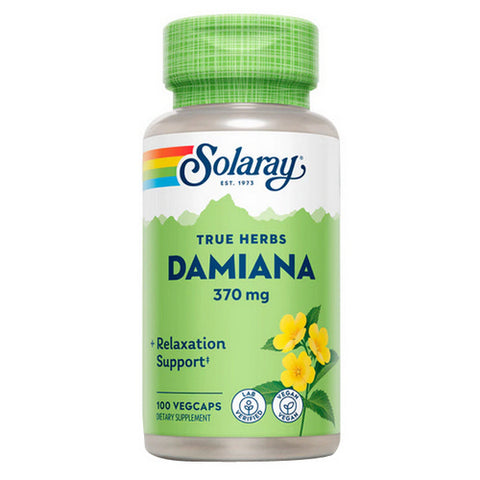 Solaray, True Herbs Damiana, 370 mg, 100 Caps