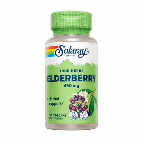 Solaray, Elderberry, 450 mg, 100 Caps