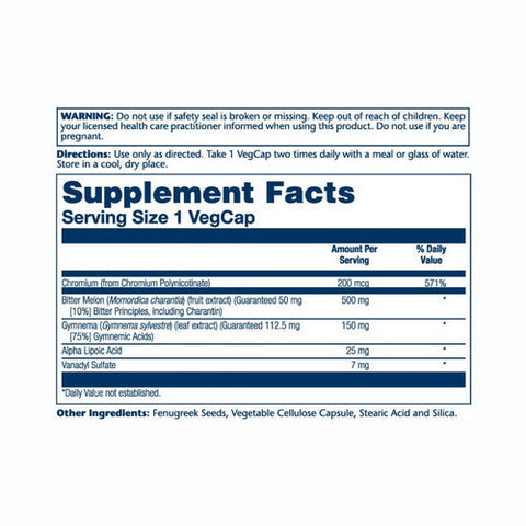 Solaray, GlucoReg Bitter Melon Formula, 30 Caps Solaray