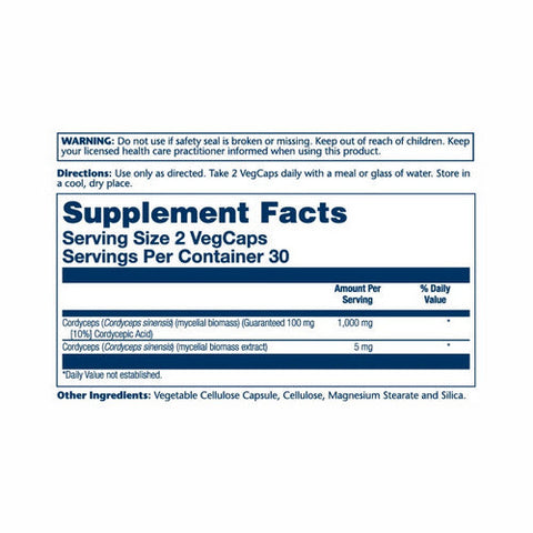 Solaray, Cordyceps, 500 mg, 60 Caps Solaray