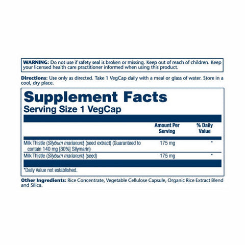 Solaray, Milk Thistle Seed Extract, 175 mg, 60 Caps Solaray