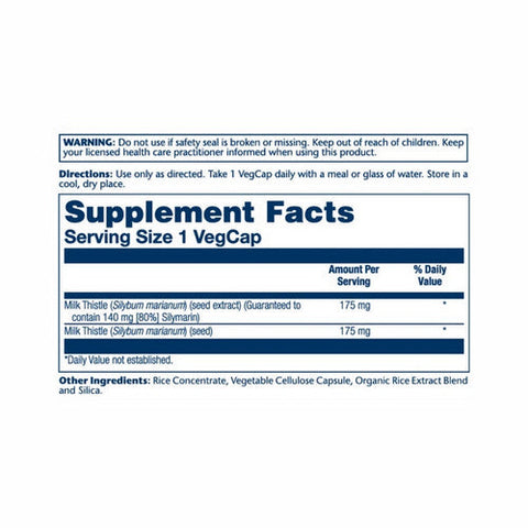 Solaray, Milk Thistle Seed Extract, 175 mg, 120 Caps Solaray