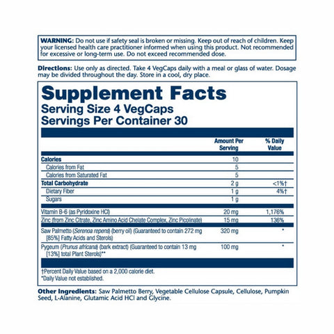 Solaray, Pygeum & Saw Palmetto, 120 Caps