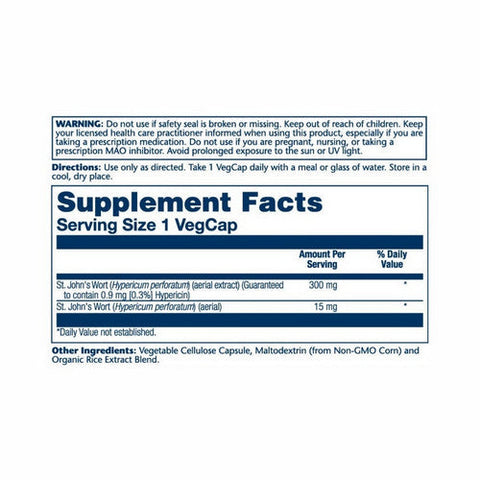 Solaray, St. John's Wort Extract, 300 mg, 60 Caps Solaray