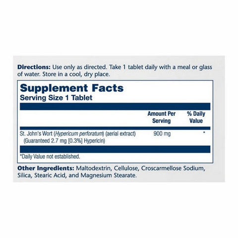 Solaray, St. John's Wort One Daily, 60 Tabs Solaray