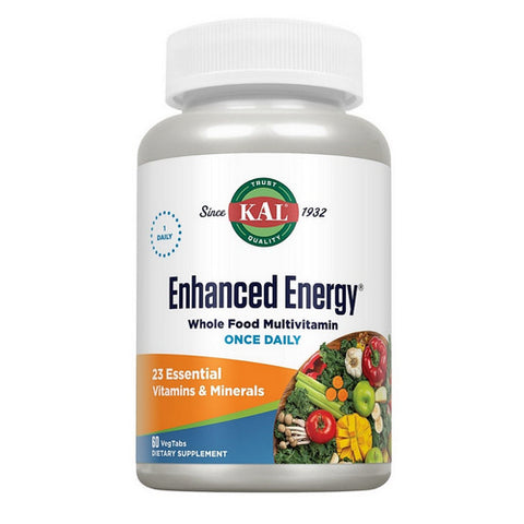 Kal, Enhanced Energy Whole Food Multivitamin, Whole Food Multivitamin, 60 Veg Tabs