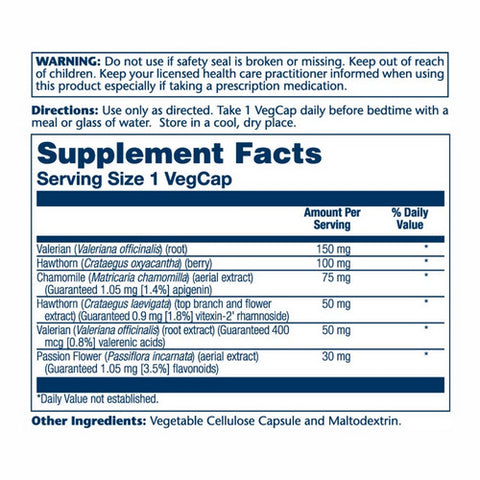 Solaray, EuroCalm Valerian Special Formula, 60 Caps