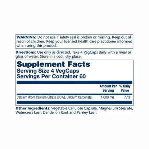 Solaray, Calcium Citrate, 250 Mg, 240 Caps Solaray