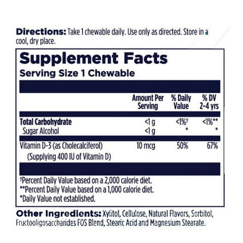 Kal, Vitamin D-Rex, Bubblegum 90 Chews