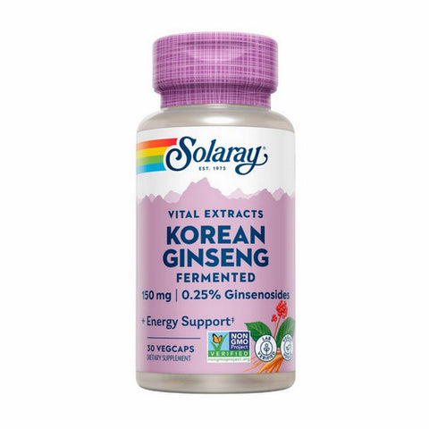 Solaray, Vital Extracts Fermented Korean Ginseng, 30 Caps
