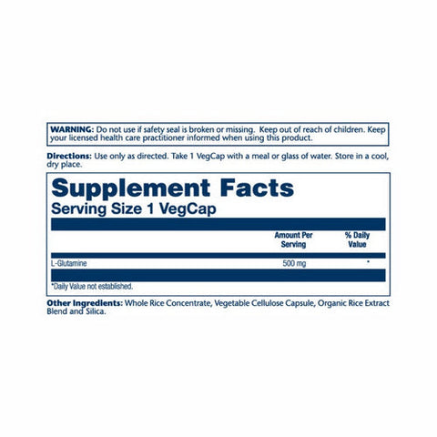 Solaray, L-Glutamine, 500 mg, 50 Caps Solaray