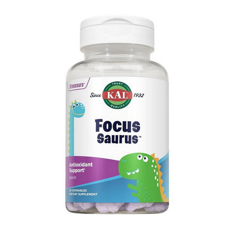 Kal, Focus Saurus, Grape 30 Chews