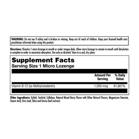 Kal, B-12 Methylcobalamin, 1,000 mcg, 60 Lozenges Kal