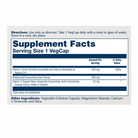 Solaray, Reacta-C, 500 mg, 60 Caps
