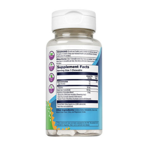 Kal, Relax-A-Saurus Relaxation Support Grape, Grape 30 Chews