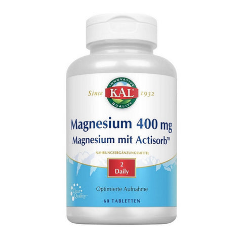 Kal, Magnesium Hydroxy Acids With Orotates, 400 mg, 60 Tabs