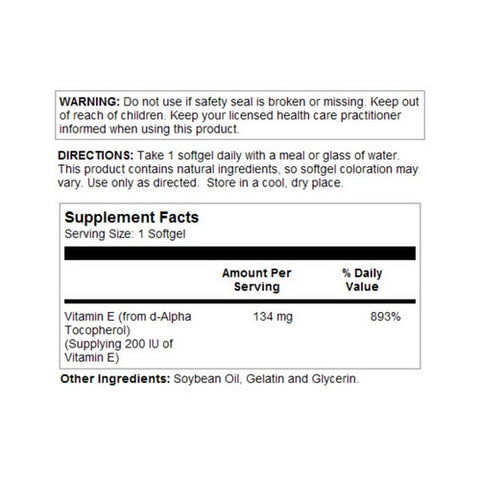 Kal, E 200, 200 IU, 90 Softgels
