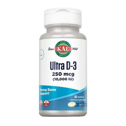 Kal, Ultra D-3, 10,000 IU, 90 Softgels