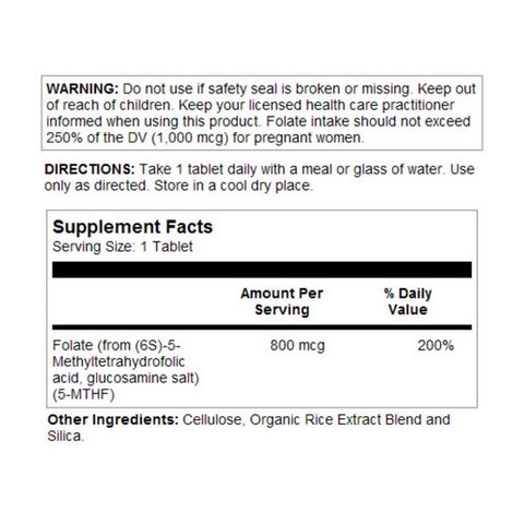 Kal, Ultra Folate, 800 mcg, 90 Tabs
