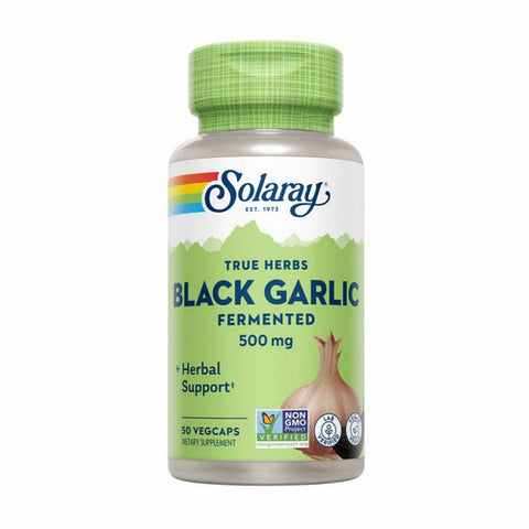 Solaray, True Herbs Black Garlic Fermented, 500 mg, 50 Caps