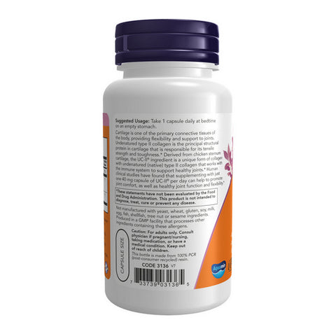 Now Foods, UC-II Type II Collagen, 120 Vcaps