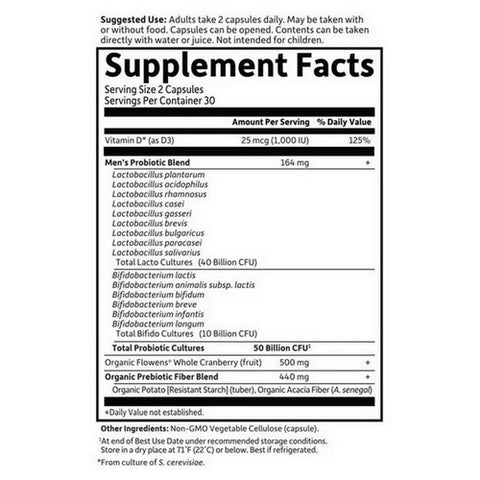 Garden of Life, Dr. Formulated Probiotics Prostate+, 60 Caps