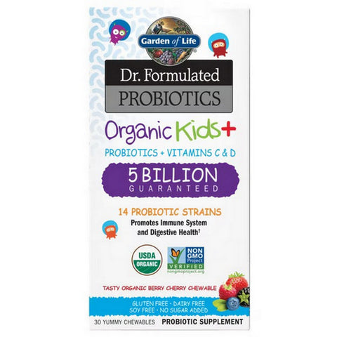Dr. Formulated Probiotics Organic Kids+ 30 Chews by Garden of Life