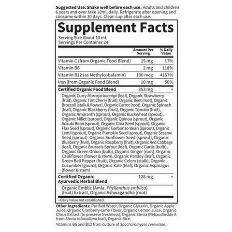 Garden of Life, Plant Iron & Organic Herbs, Cranberry-Lime 8 oz