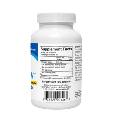 North American Herb & Spice, Raw BoneActiv, 120 Caps