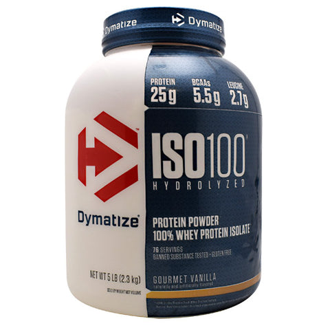 Dymatize, Iso-100, Vanilla 5 lbs