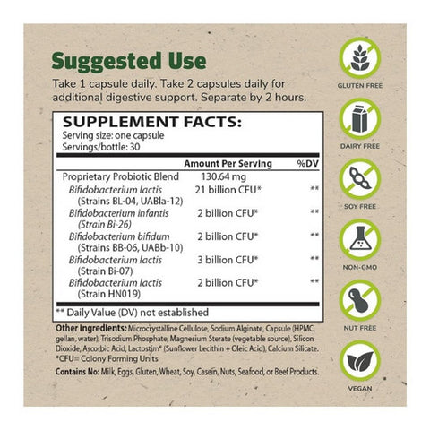 Master Supplements, TruBifido Colon Probiotic Formula, 30 Caps