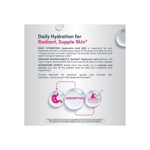 Neocell Laboratories, Hyaluronic Acid 125 mg, 60 Caps Neocell Laboratories
