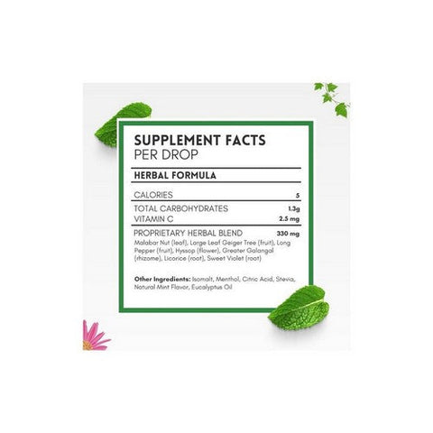 Herbion, Cough Drops Sugar Free Mint, 18 Lozenges Herbion