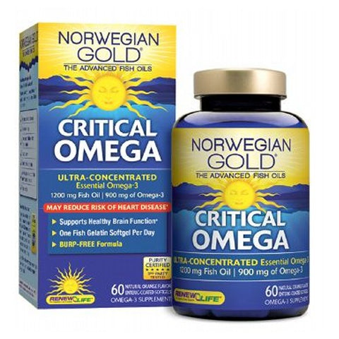 Renew Life, Norwegian Gold Critical Omega, 120 Fish Softgels