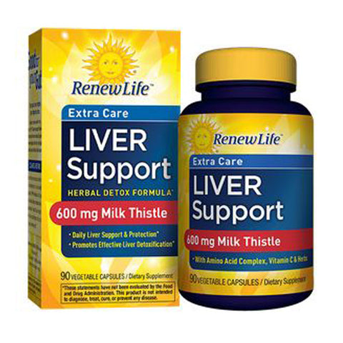 Renew Life, Liver Support Herbal Detox Formula, 90 Capsules