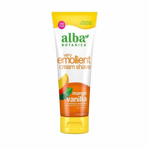 Alba Botanica, Cream Shave, Mango Vanilla 8 Oz
