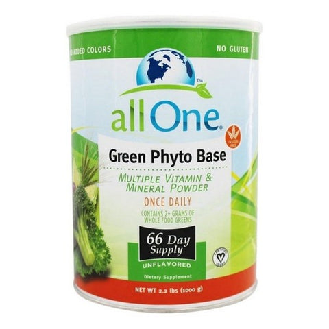 All One, Green Phyto-Base Powder, 66 Day supply 2.2 Lbs