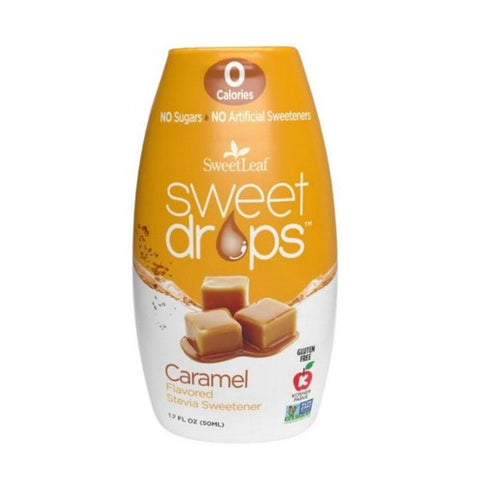 Sweetleaf Stevia, Sweet Drops Caramel Stevia Liquid Sweetener, Caramel 1.7 Oz