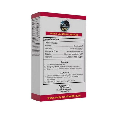 Omni, Omni Cleansing Extra Strength Capsules, 4 Count Omni